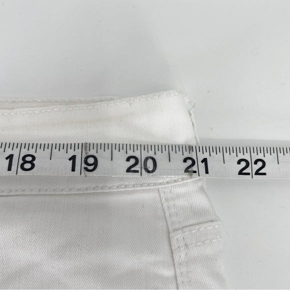 Not Your Daughter's Jeans | Cropped White Jeans with Jeweled Detail – Size 18W - Picture 8 of 10